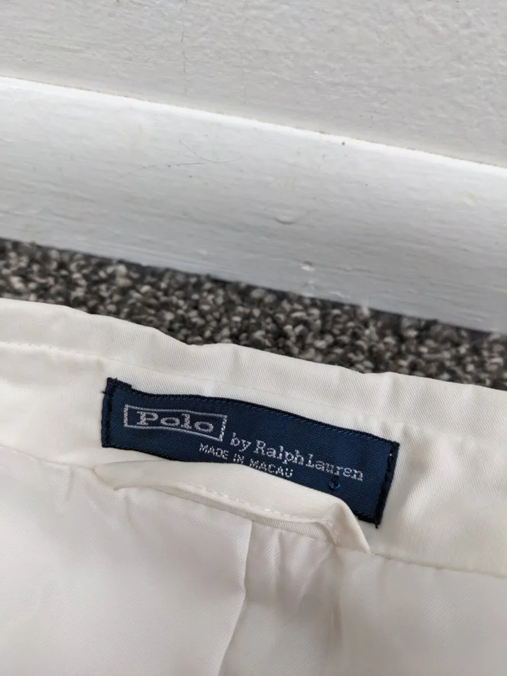 Vintage Polo Ralph Lauren Unstructured Cotton Sport Coat White Mens Medium 40R
